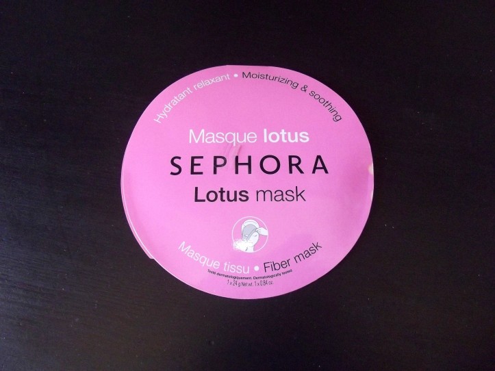 masque tissu lotus Sephora